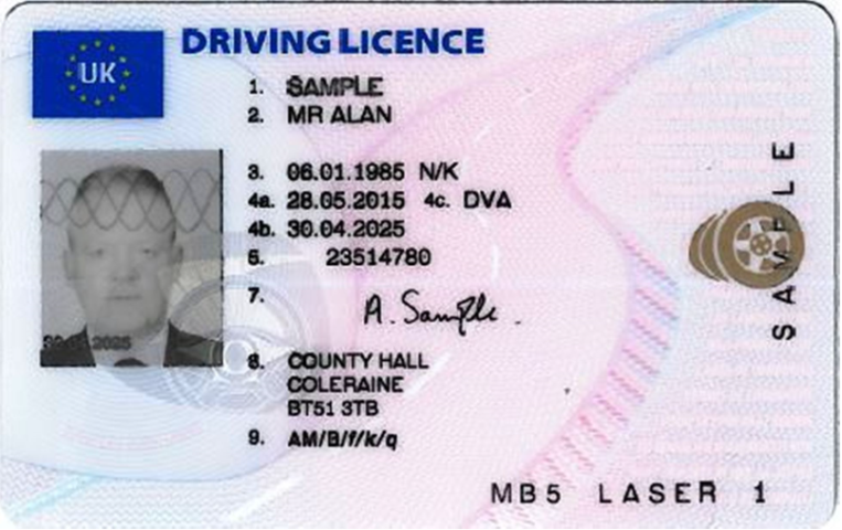 Buy Irish driving licence DE